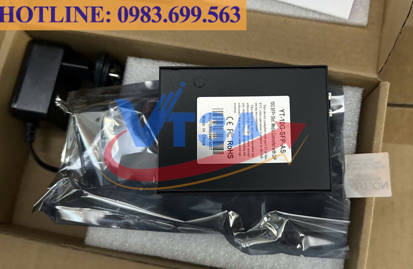 Bộ chuyển đổi quang điện 10G multimode Wintop YT-10G-SFP-AS