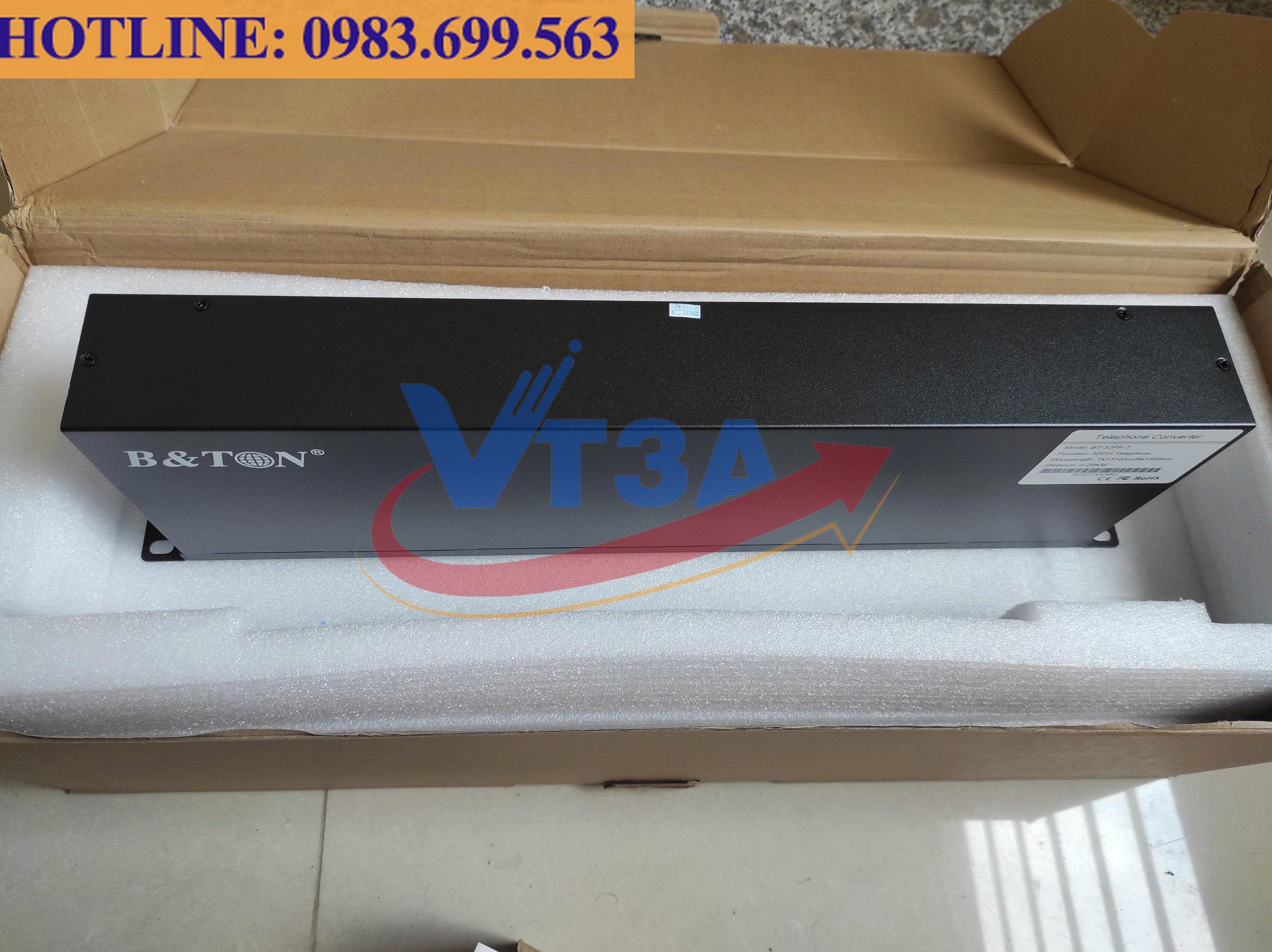 Bộ chuyển đổi quang điện Converter Telephone 32 kênh BTON BT-32PF-T/R