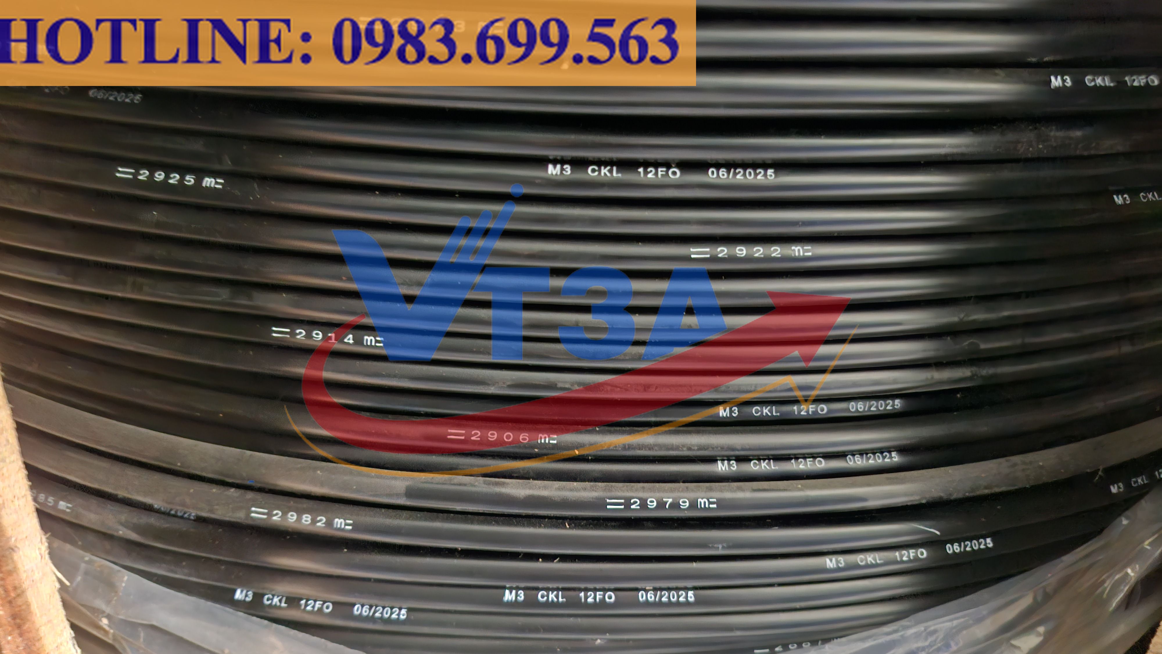 Cáp quang 12Fo 12 sợi CKL Có kim loại