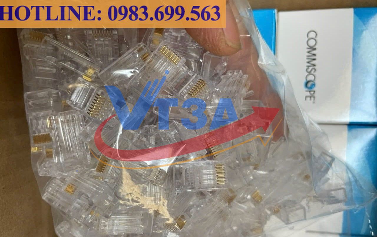Hạt mạng cat6 AMP Commscope PN 6-2111989-3 