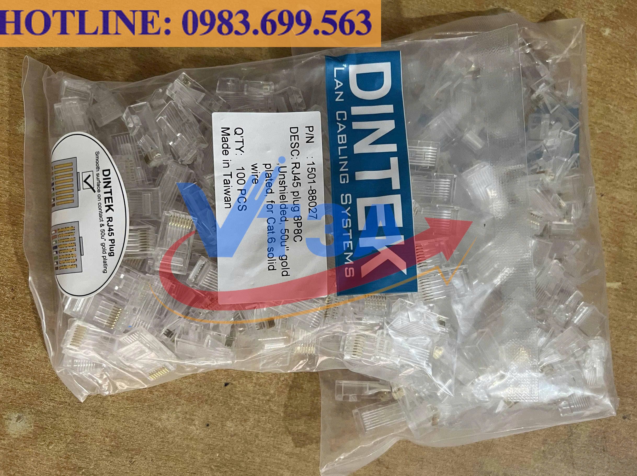 Hạt mạng CAT6 Dintek 1501-88027 