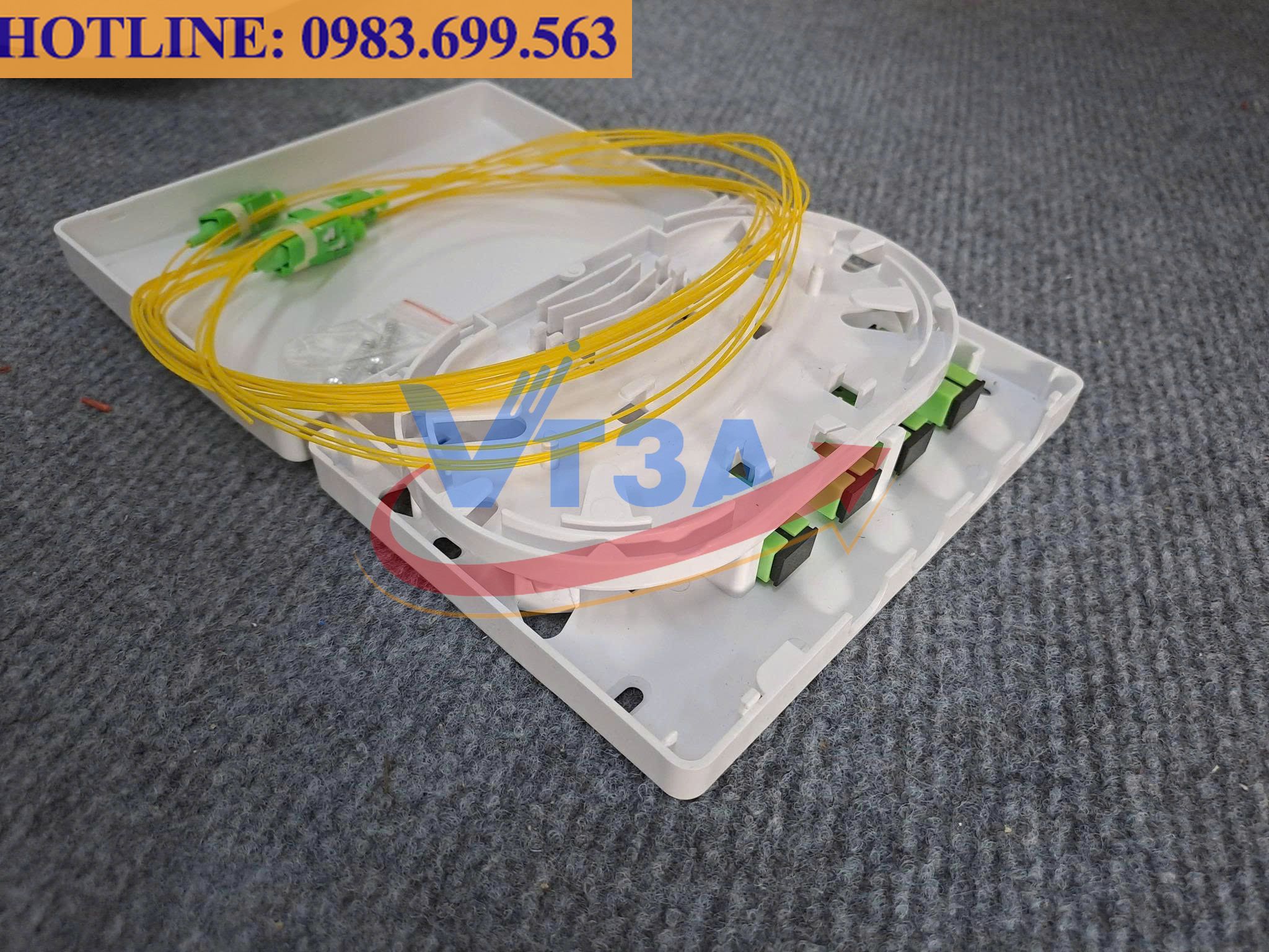 Hộp phối quang ODF 8Fo singlemode trong nhà indoor SC/APC