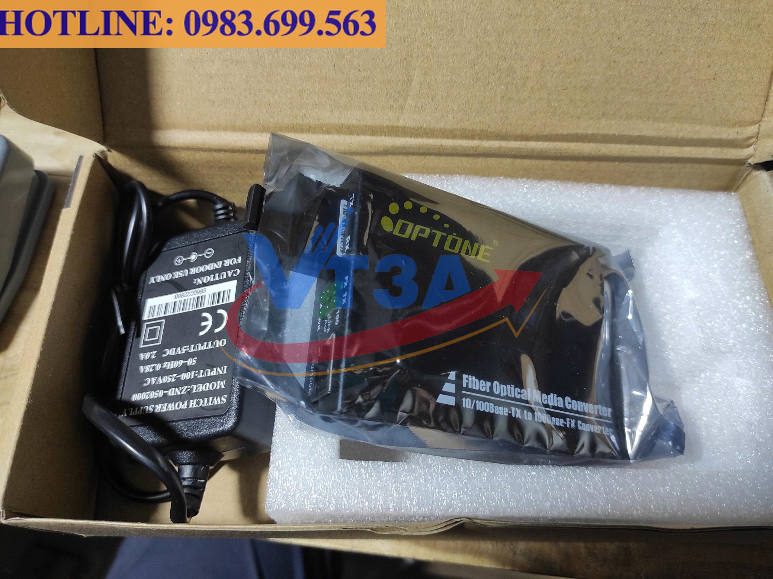 Converter quang singlemode Optone OPT-3201S20