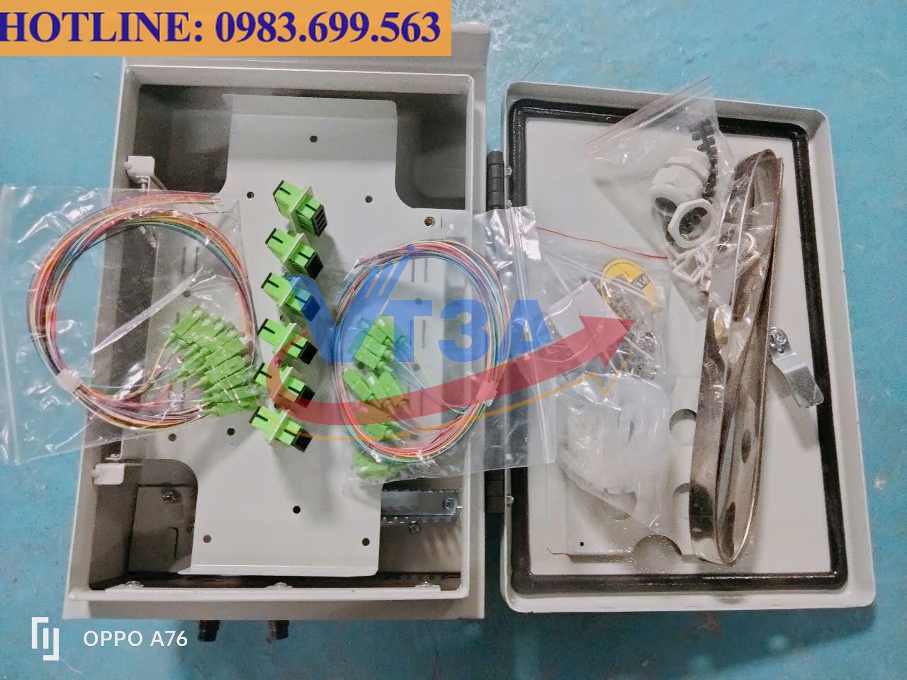 Hộp phối quang ODF 12FO Singlemode chuẩn SC/APC
