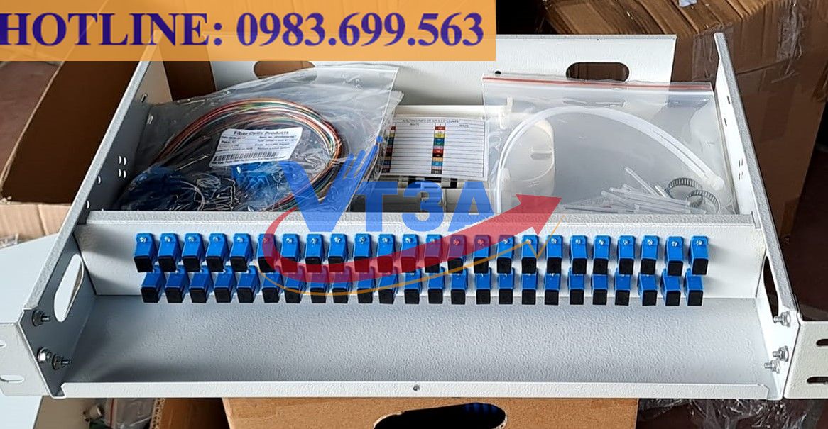 Hộp phối quang ODF 48Fo 48 core khay trượt