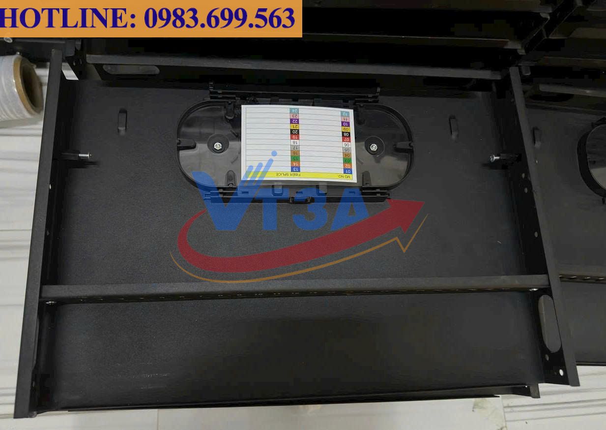 Hộp phối quang ODF 4Fo lắp rack chuẩn LC/UPC
